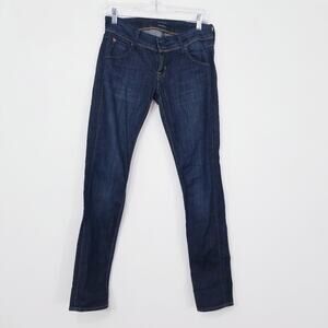 Hudson Jeans Low Rise Dark Wash Skinny Denim